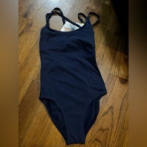 NWT Blue Body Wrappers Gymnastics dance Leotard Adult size Small